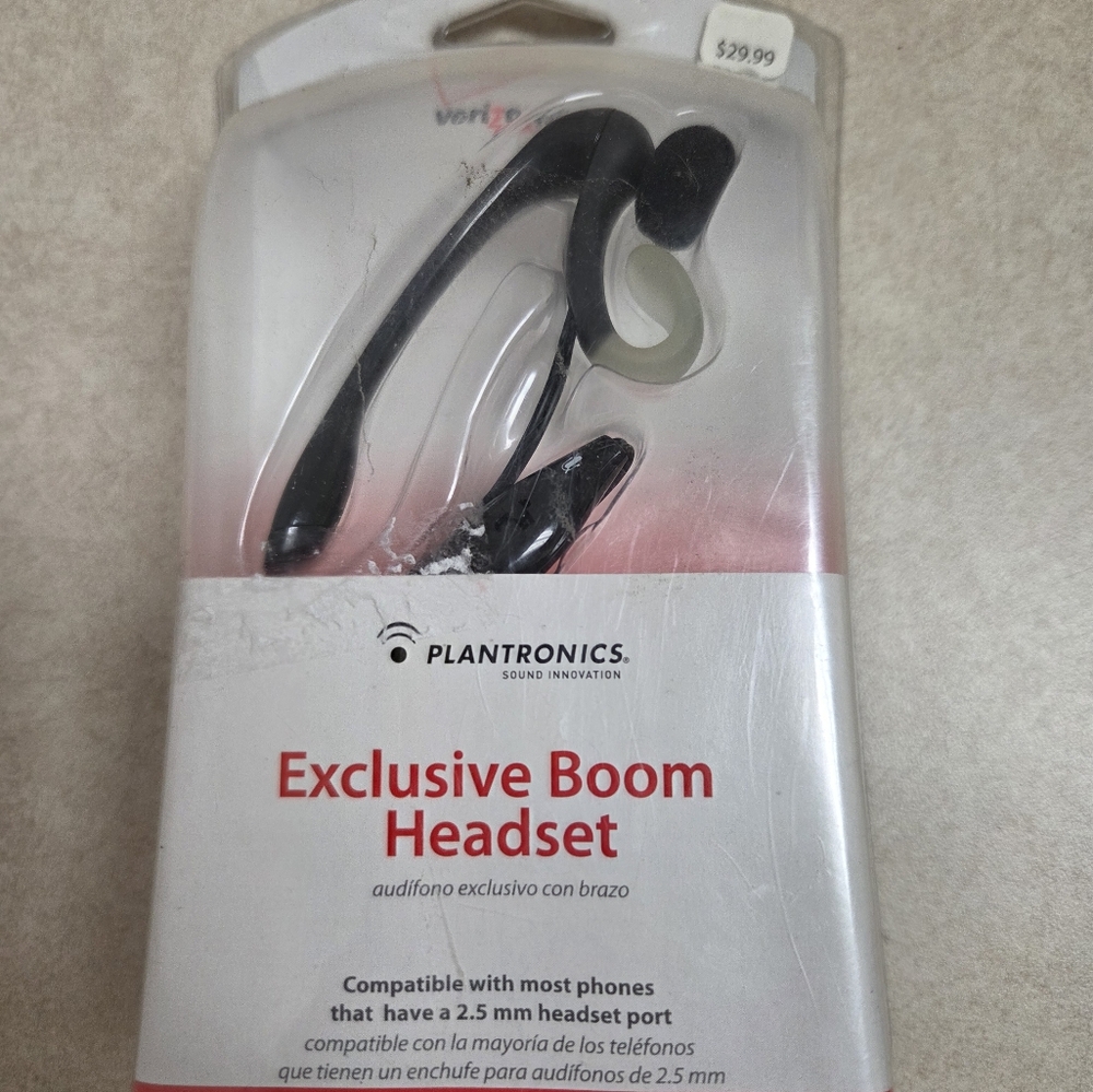 Verizon Plantronics Universal Exclusive Boom Headset w/ 2.5mm Jack (Model MX250)